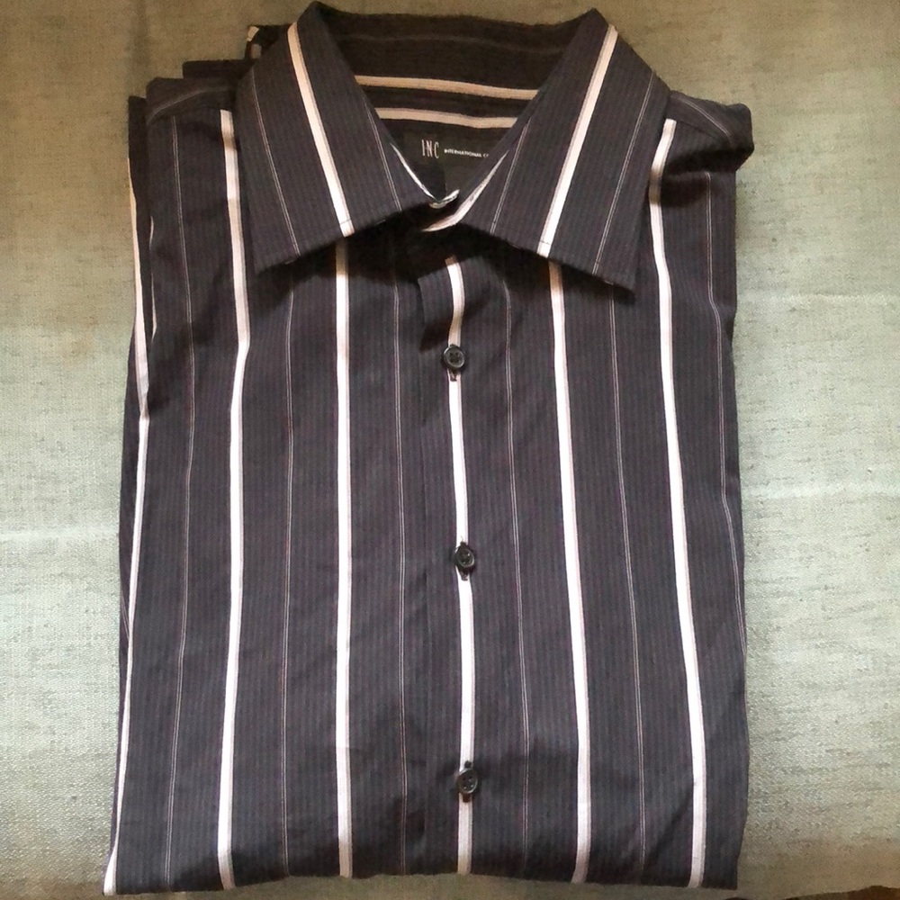 I.N.C. Striped Button Down
